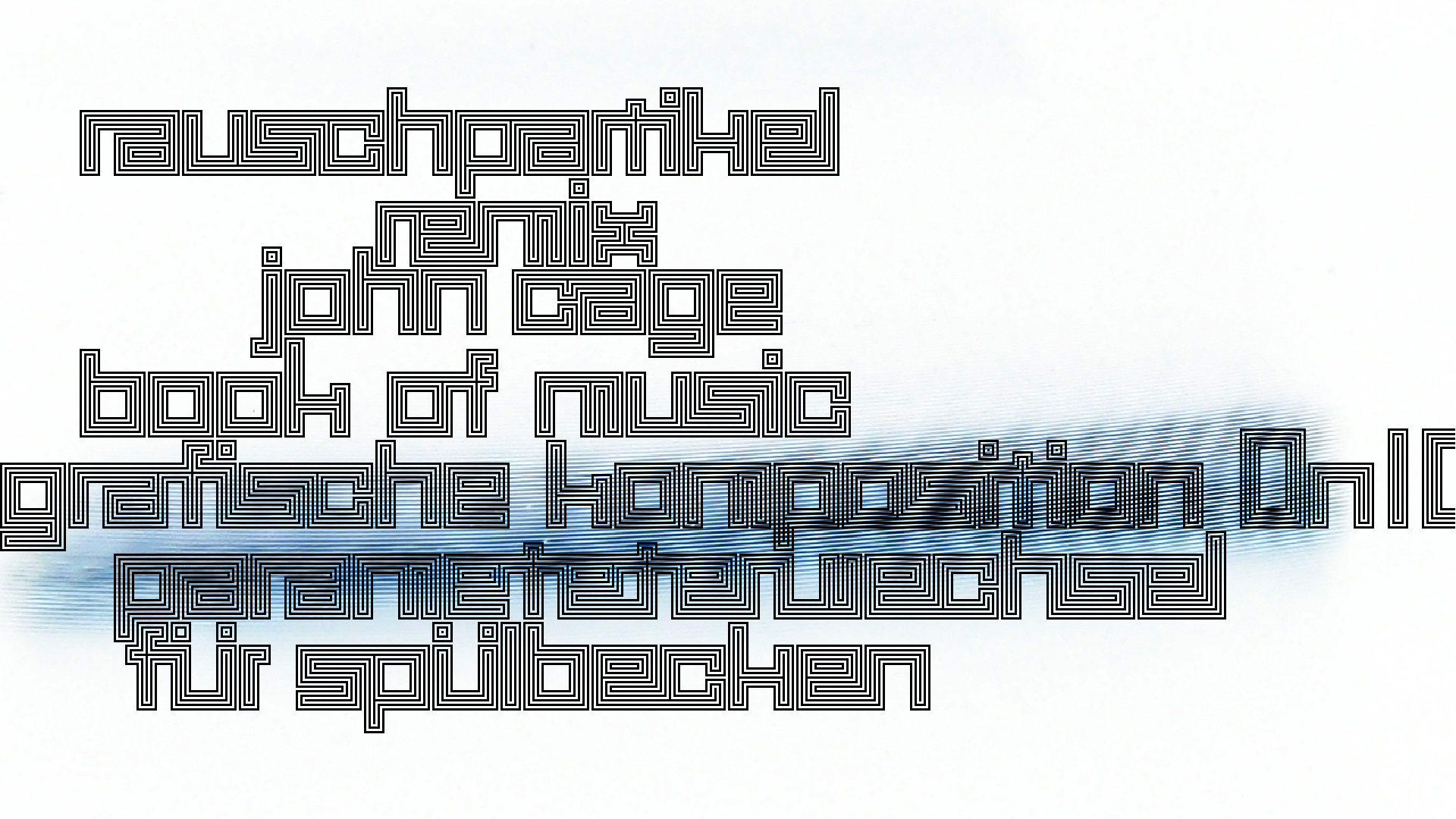 2021-02-02 Wasser in der Sple II, On-Off mit Parameterwechsel (Remix John Cage 'Book Of Music') (Komposition, Remix, Recording, Foto)